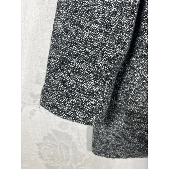 Soft Surroundings Blazer 2x Gray Tweed Paisley Lined Unstructured Long Pockets - Picture 2 of 11